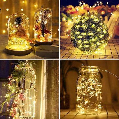 Solar LED Fairy Lights: 42M, 400 LEDs, Waterproof, Outdoor Decoration