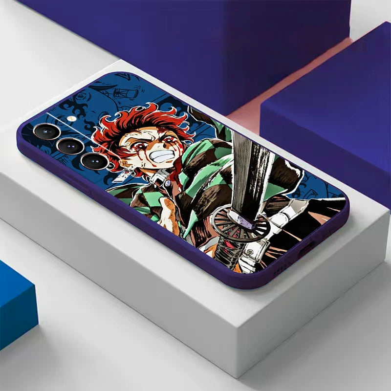 Demon Slayer Uzui Tengen Silikonhülle für Samsung Galaxy Handys