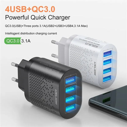 USLION 48W 4-Port USB-Schnellladegerät