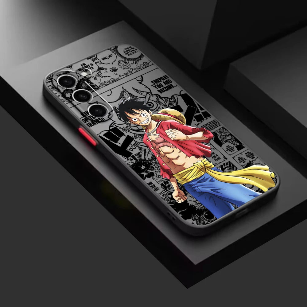 Anime Frosted TPU-Hülle für Samsung Galaxy S20 FE S10 S9 S8 Plus Ultra Pro 5G