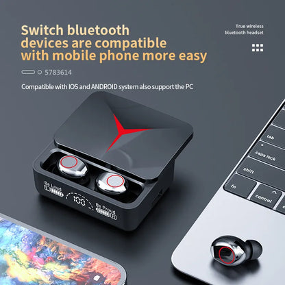 Wireless Earbuds with Bluetooth 5.3, HIFI Sound, Noise Reduction, Touch Control