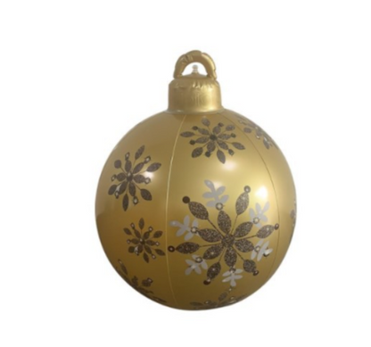 Outdoor PVC 60CM Inflatable Christmas Ornament Ball