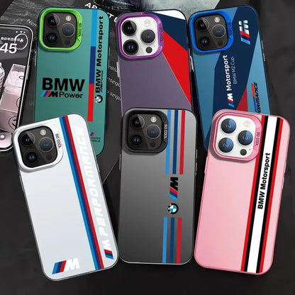 Durable BMW soft silicone case for iPhone 13 Plus with non-slip grip