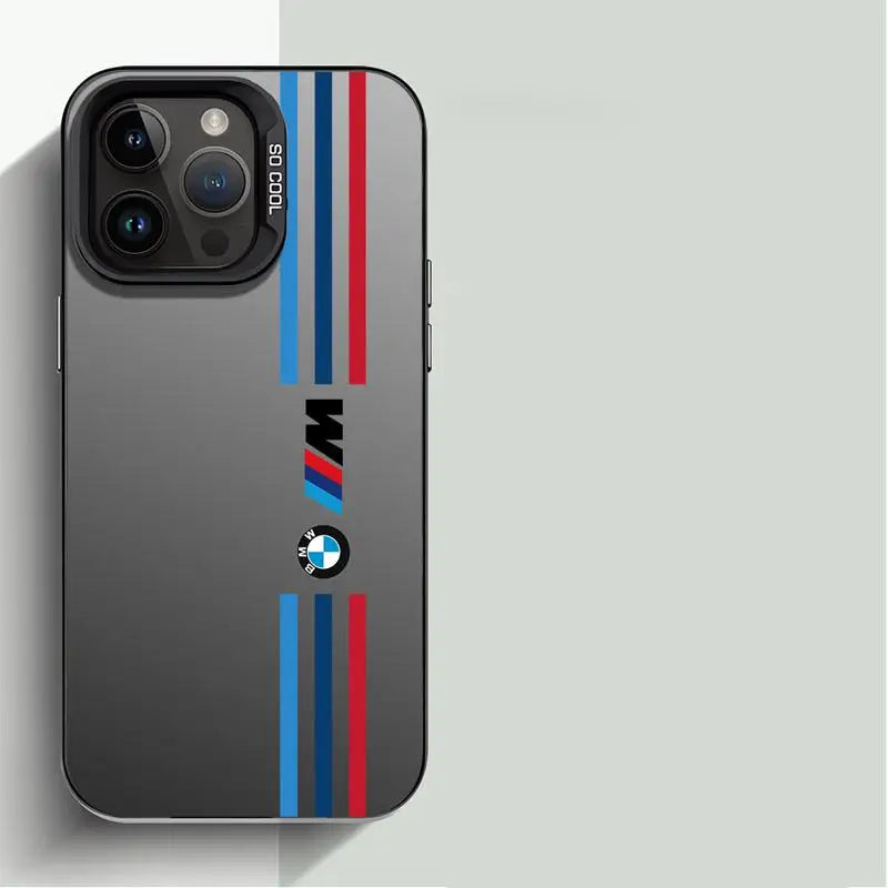 BMW luxury soft silicone iPhone 15, 16 Pro Max case