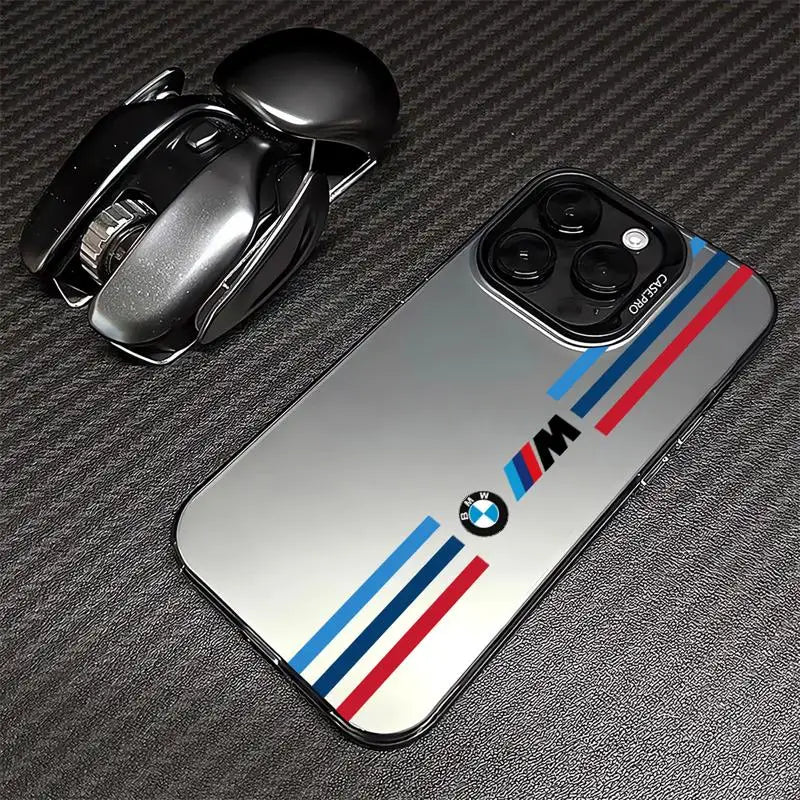 BMW luxury soft silicone iPhone 15, 16 Pro Max case