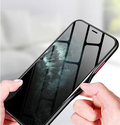 Ultra-Thin Frosted Silicone Transparent Case black