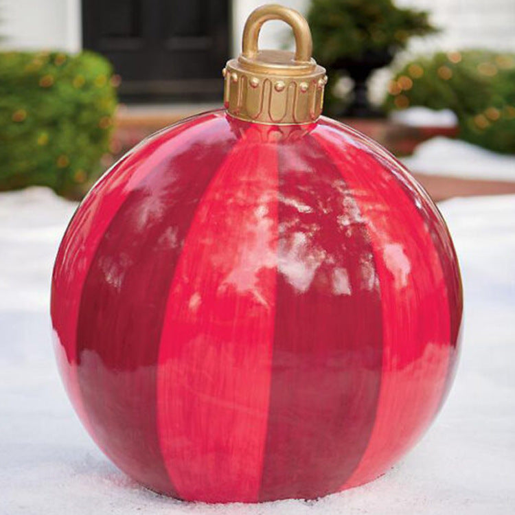 Outdoor PVC 60CM Inflatable Christmas Ornament Ball